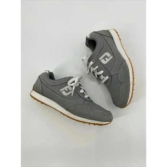 FootJoy Women's Sport Retro Golf Shoes Grey 92385 Ladies (Size 6 M) Spikeless - Picture 4 of 8